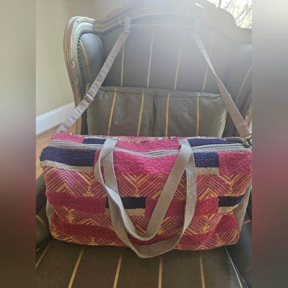 NWOT Free People First Class Embellished Weekender in Primrose Garden Duffel Bag - Picture 4 of 17